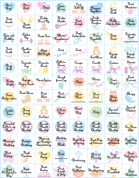 Baby's First Year Stickers